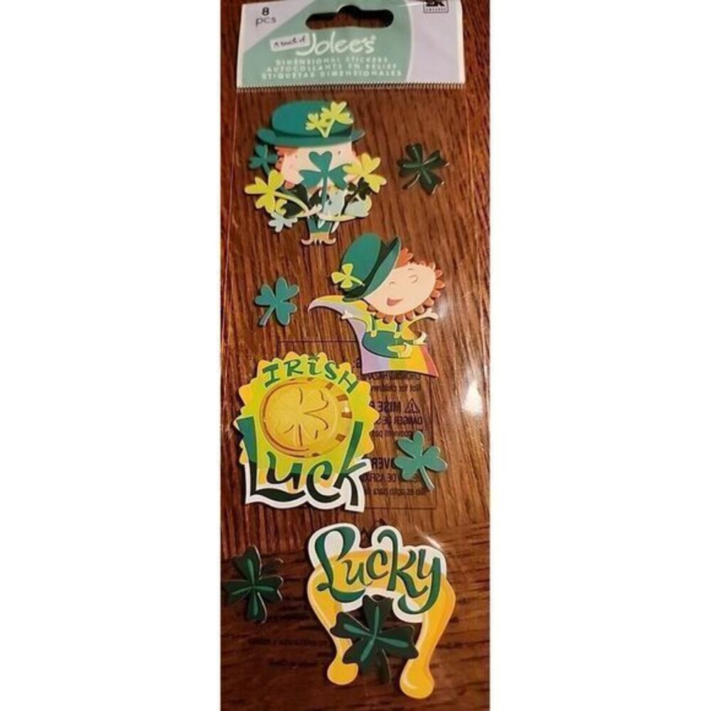 Jolees Happy St Pattys Day Patricks Irish Luck Lucky Leprechaun 4 Leaf Clovers☘️